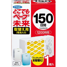 [4902424448542] どこでもベープ未来 150日 取替え用(電池入り) 1個入 ※本体別売